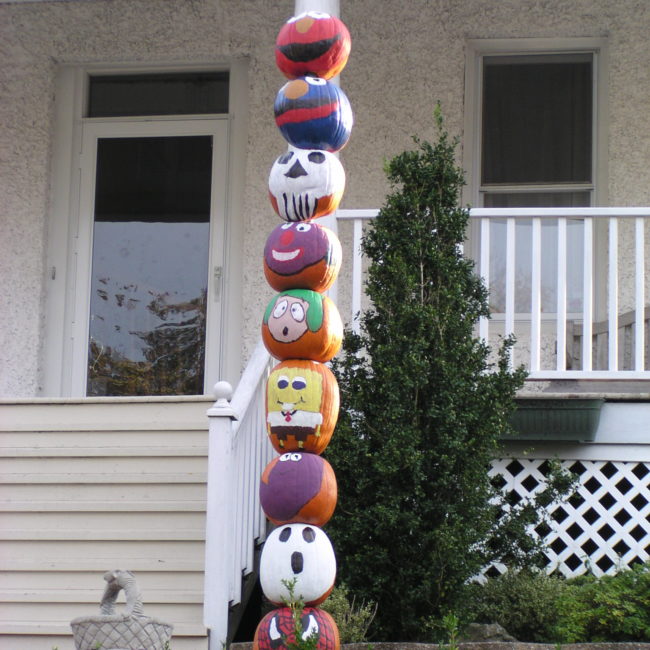 plastic pumpkins